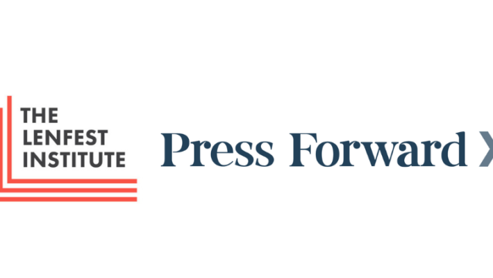 The Lenfest Institute and Press Forward logos