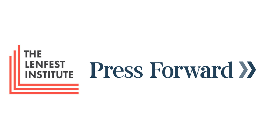 The Lenfest Institute and Press Forward logos